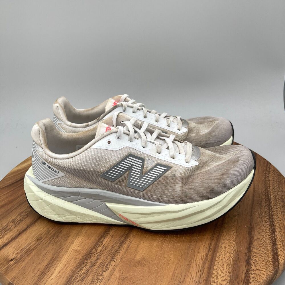 New Balance FuelCell Rebel V5 Shoes Mens Size 11 D White Runnning Walking Gym